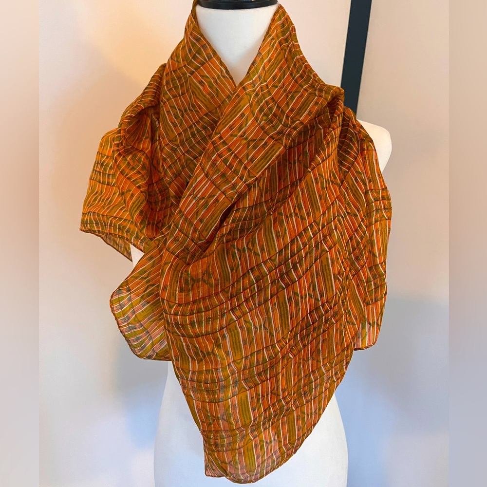Silk flowy scarf